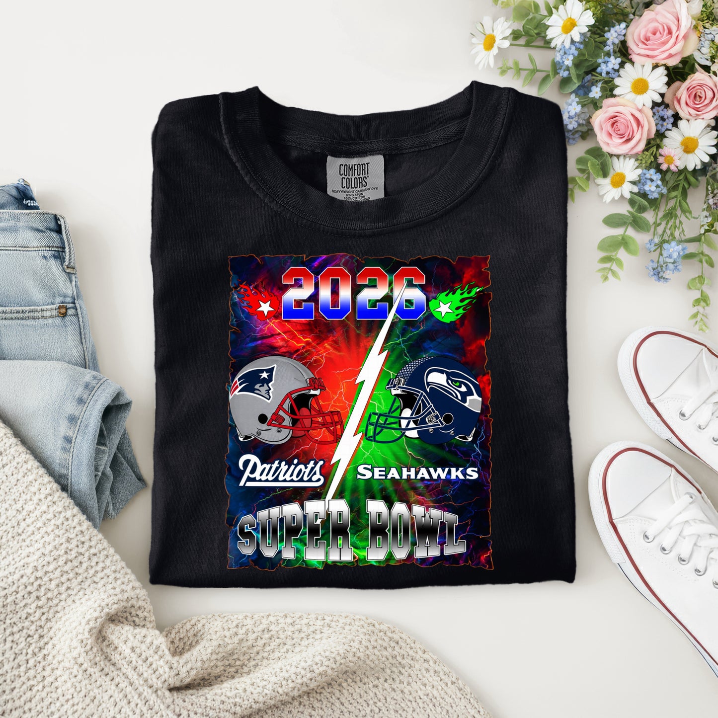 Black Comfort Colors Tee