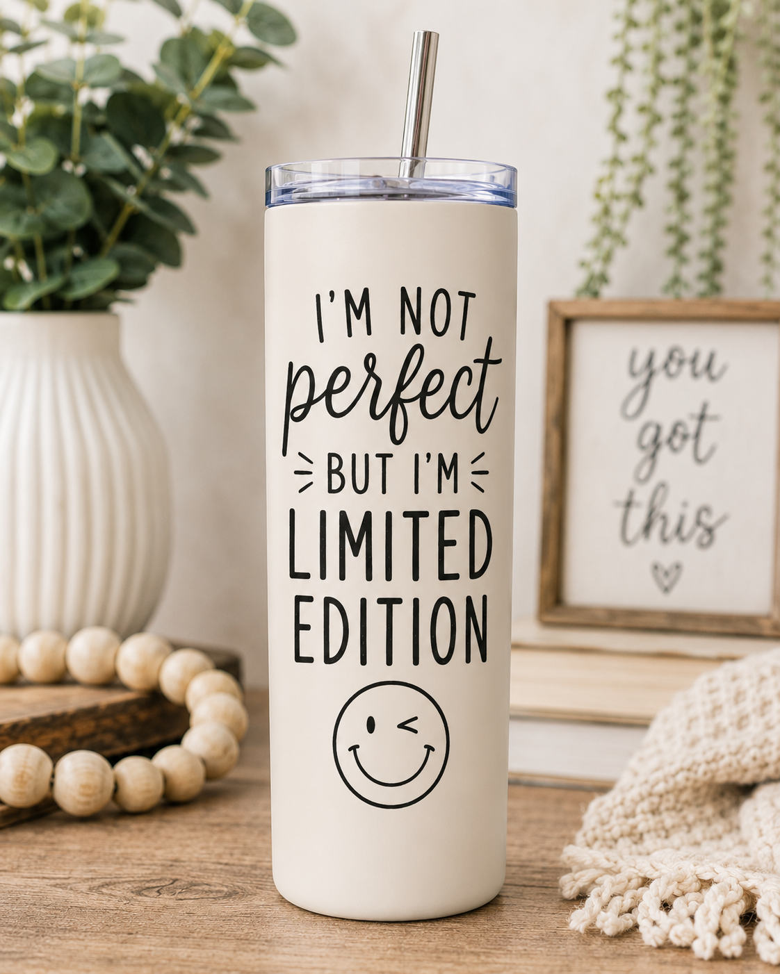 I’m Not Perfect, But I’m Limited Edition – 20oz Skinny Tumbler