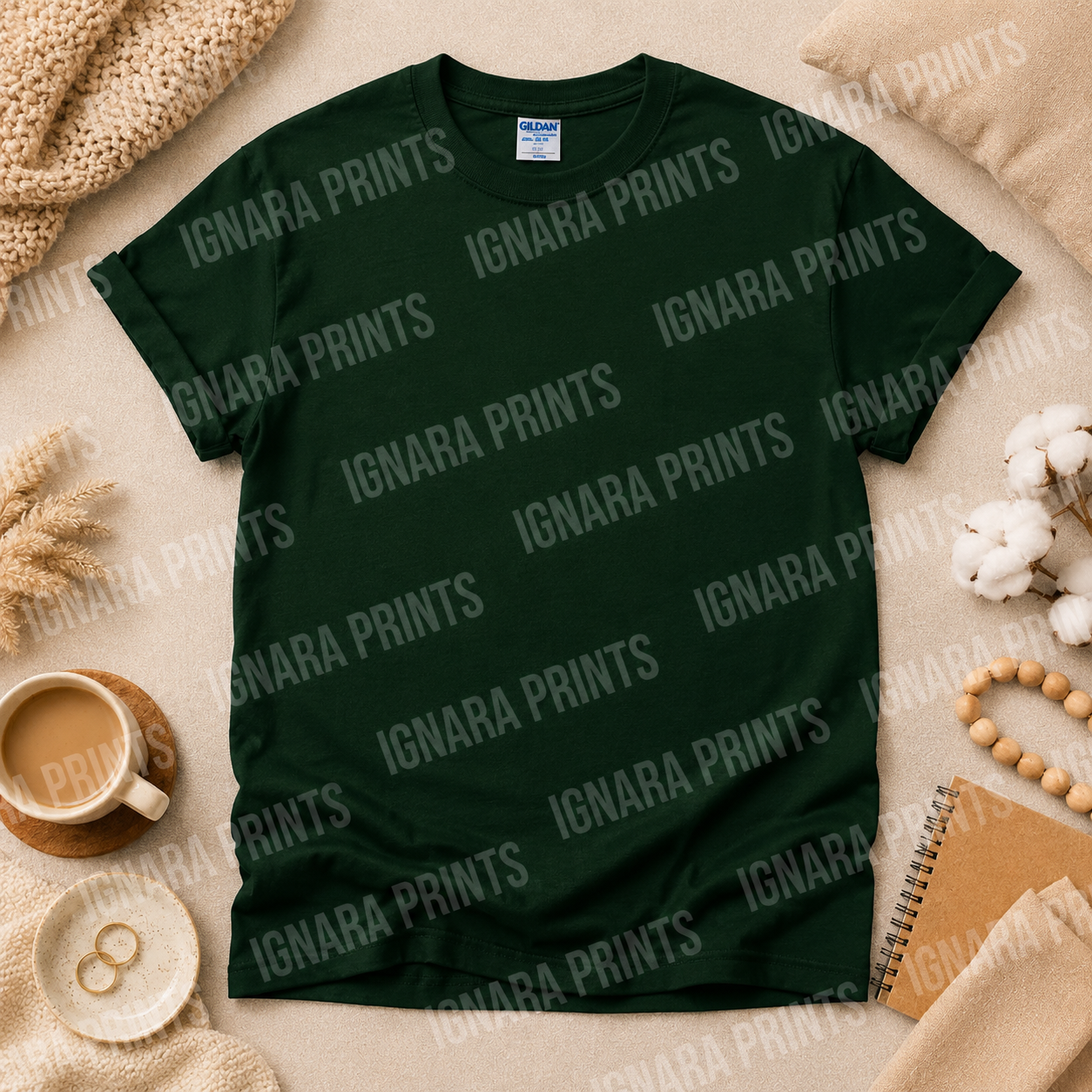 Forest Green Unisex Gildan Tee