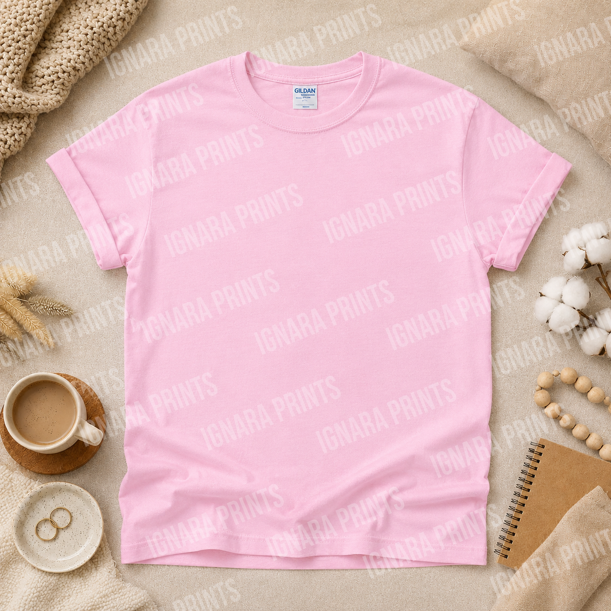 Light Pink Unisex Gildan Tee