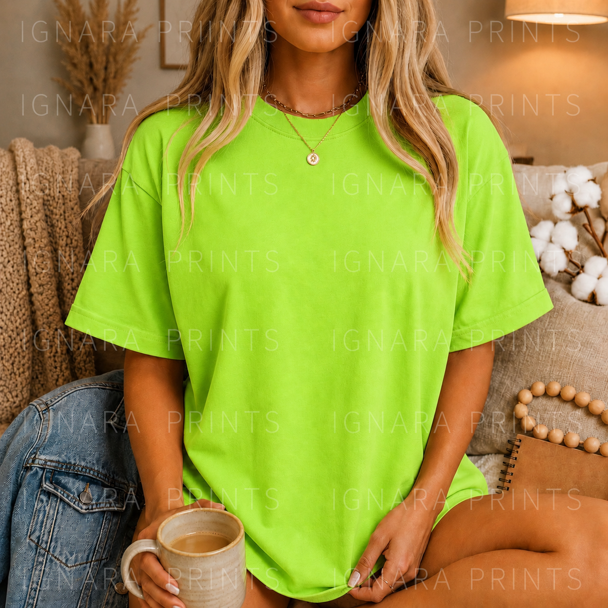 Neon Green Gildan Unisex Tee