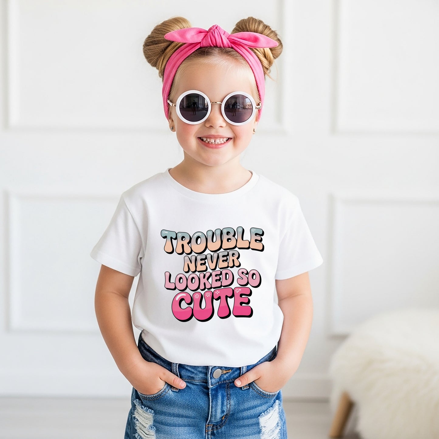 Trouble Never Looked So Cute Tee