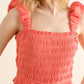 Smocked Ruffled Tiered Dress