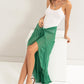 Ruffle Trim Cover Up Sarong Skirt