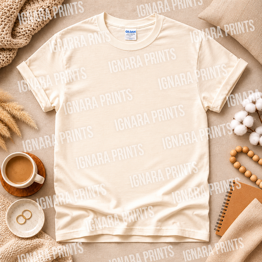 Natural Unisex Gildan Tee