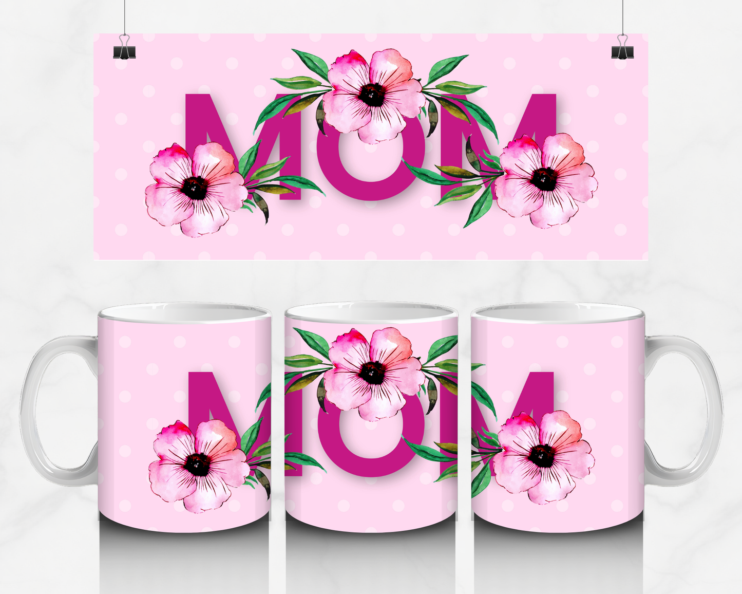 Mom Flowers Mug