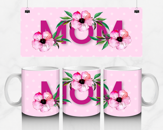 Mom Flowers Mug