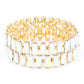 Rectangle Rhinestone Stretch Bracelet