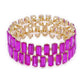 Rectangle Rhinestone Stretch Bracelet