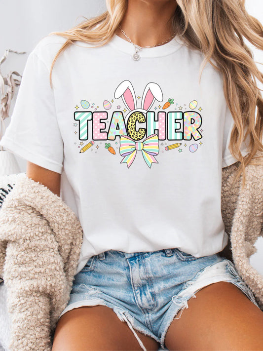 Teacher Bunny Tee