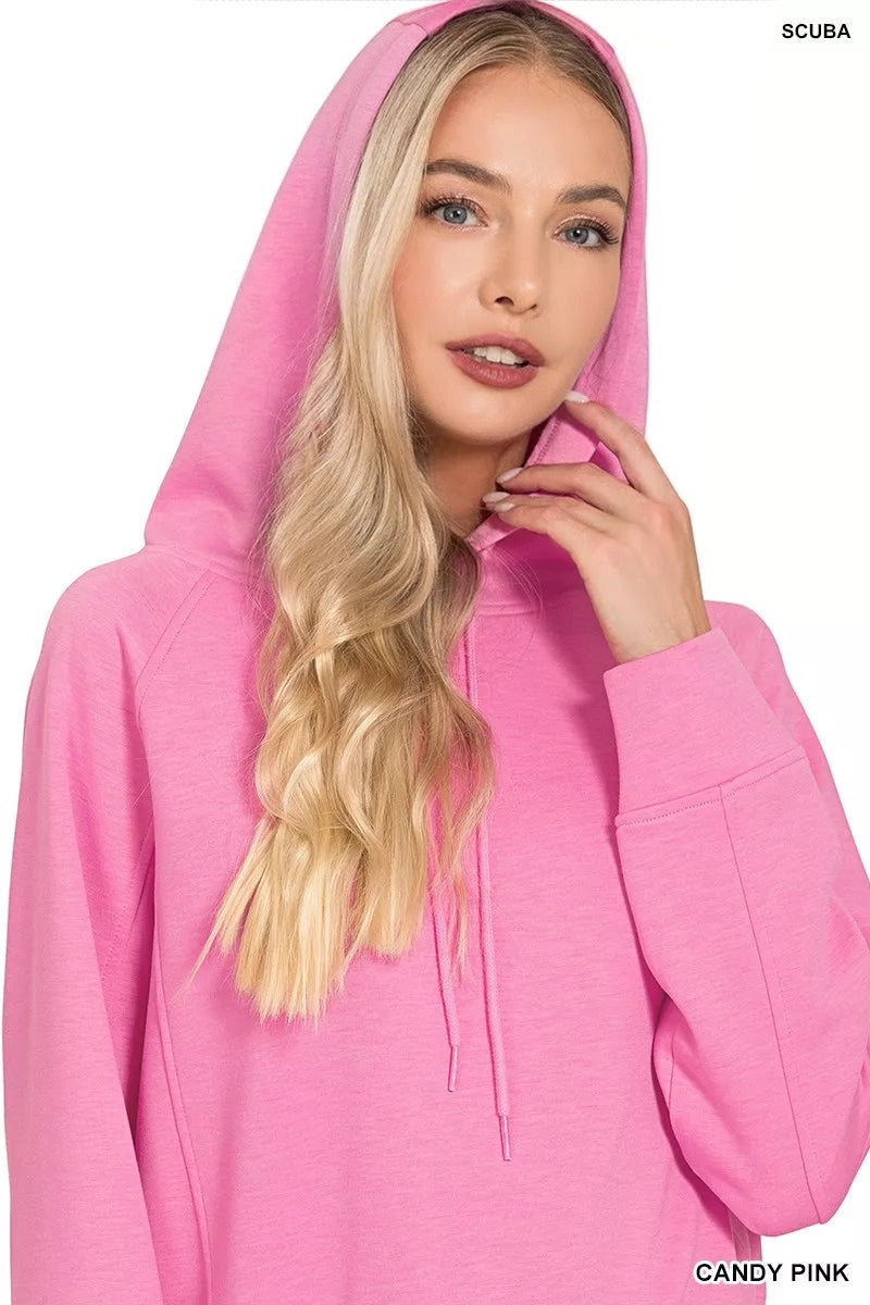 Vivian Drawstring Scuba Hoodie