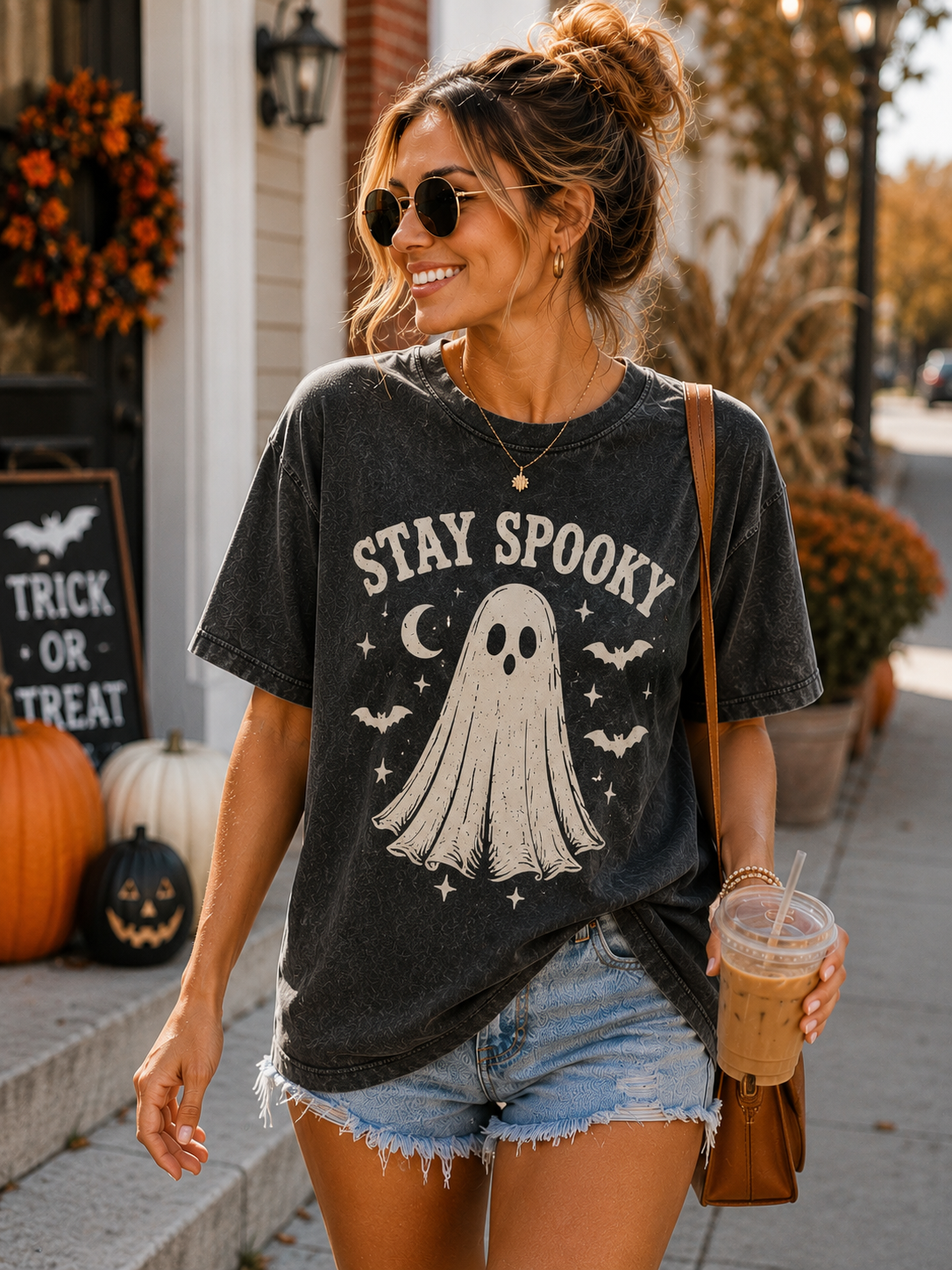Stay Spooky Ghost Tee – Pepper