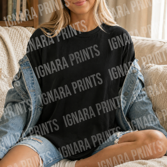 Black Unisex Comfort Colors Tee