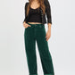 Terry—RISEN High Rise Crop Barrel Cordurory Pants