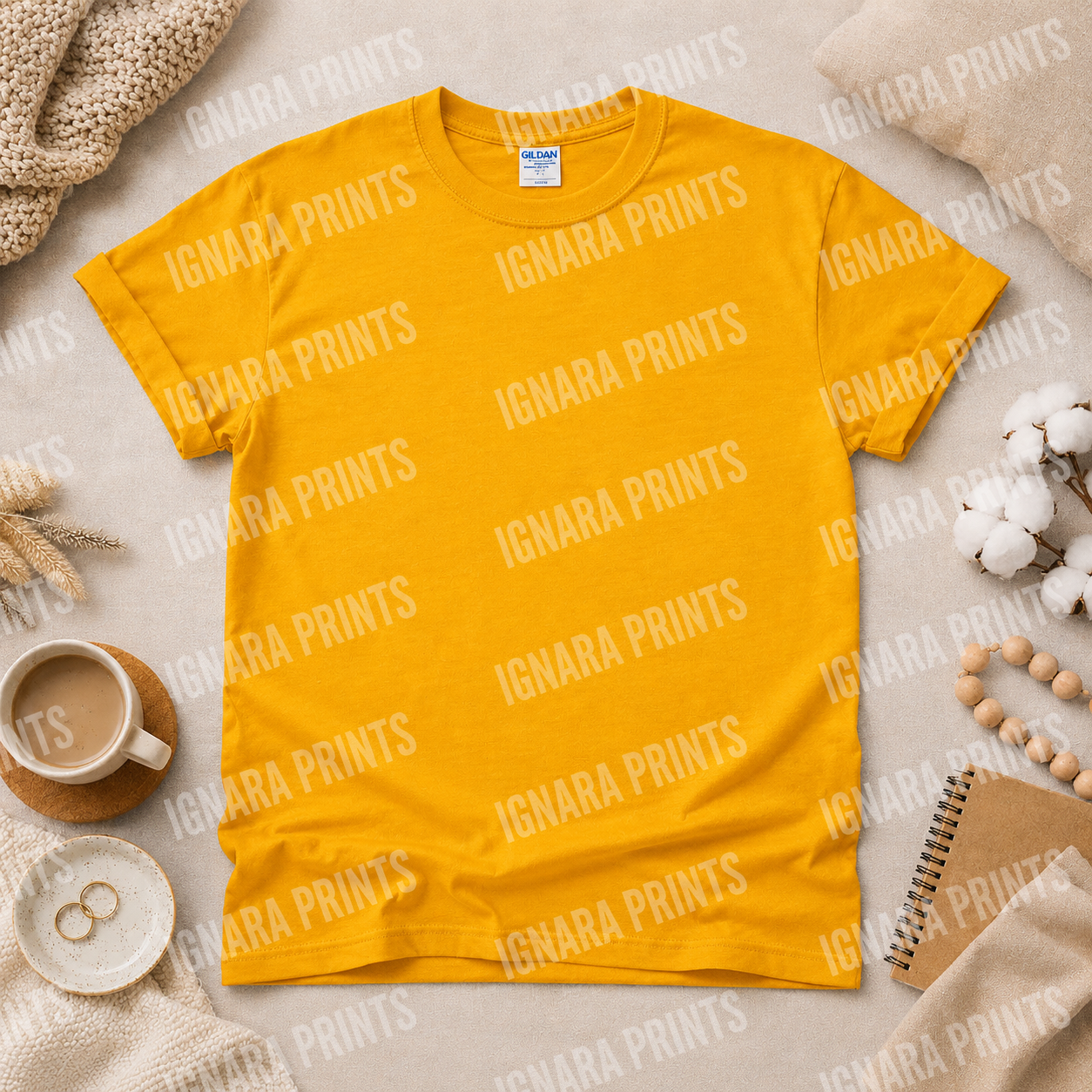 Gold Unisex Gildan Tee