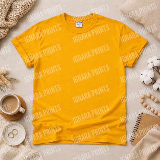 Gold Unisex Gildan Tee