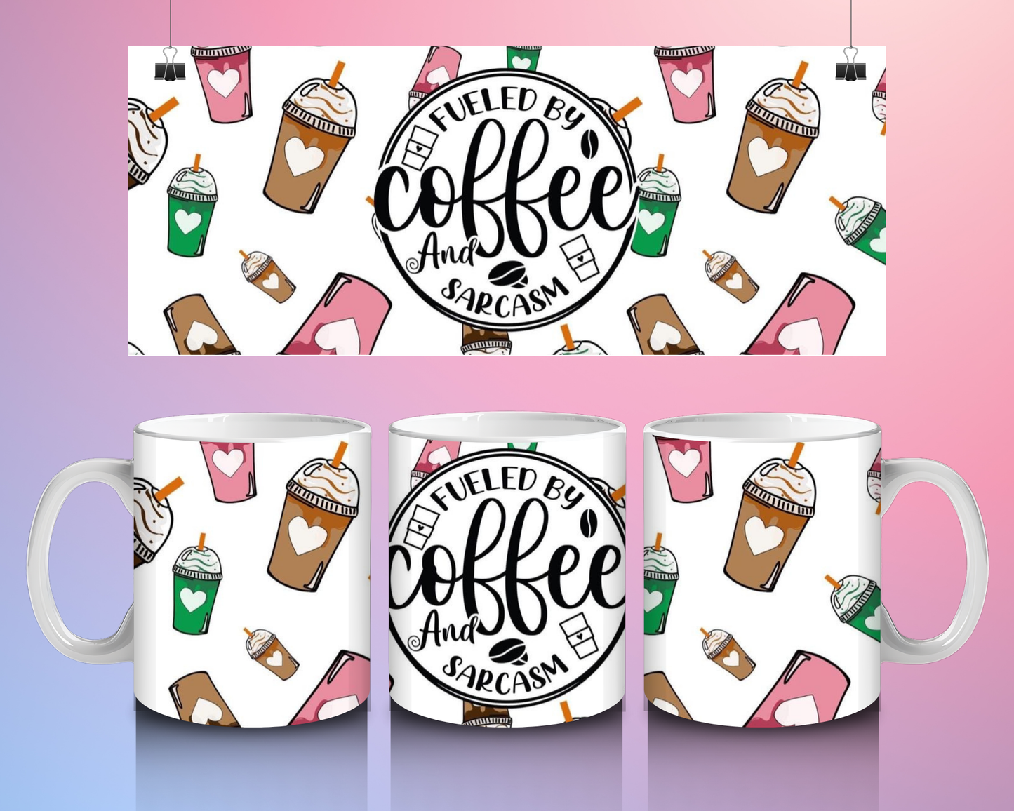 Fueled By Coffee & Sarcasm Mug