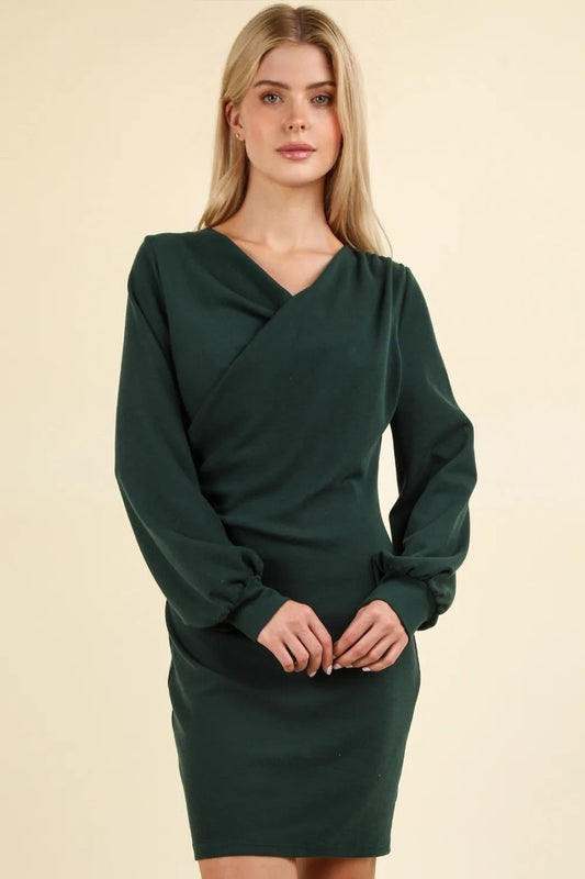 Ruched Detail Bodycon Mini Dress