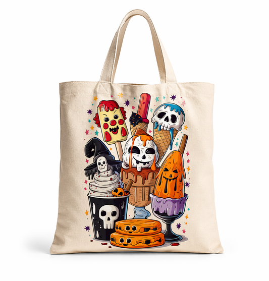 Spooky Ice Cream Crew Tote Bag