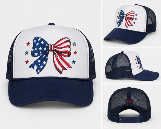 All-American Bow Foam Mesh Trucker Hat