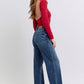 Judy Blue Full Size Raw Hem Mid Rise Jeans