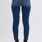 Mid-Rise Waist Skinny Jeans with Pockets