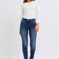 Mid-Rise Waist Skinny Jeans with Pockets