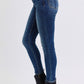 Mid-Rise Waist Skinny Jeans with Pockets